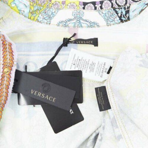 Versace new VERSACE SS19 Techno Baroque distressed cotton Medusa oversized shirt EU38 S Size US S / EU 44-46 / 1 - 10 Thumbnail