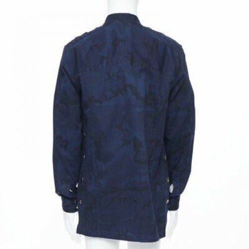 Balmain new BALMAIN blue camouflage cotton gold button military shirt jacket EU38 S Size US S / EU 44-46 / 1 - 5 Thumbnail