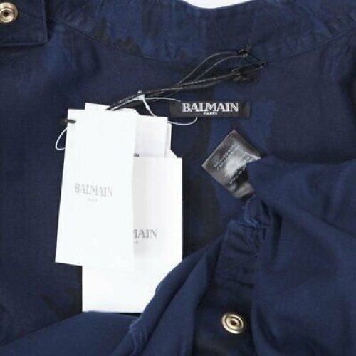 Balmain new BALMAIN blue camouflage cotton gold button military shirt jacket EU38 S Size US S / EU 44-46 / 1 - 11 Thumbnail