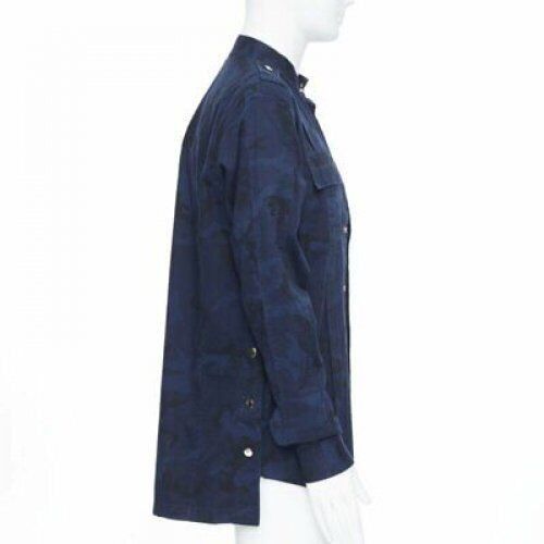 Balmain new BALMAIN blue camouflage cotton gold button military shirt jacket EU38 S Size US S / EU 44-46 / 1 - 4 Thumbnail