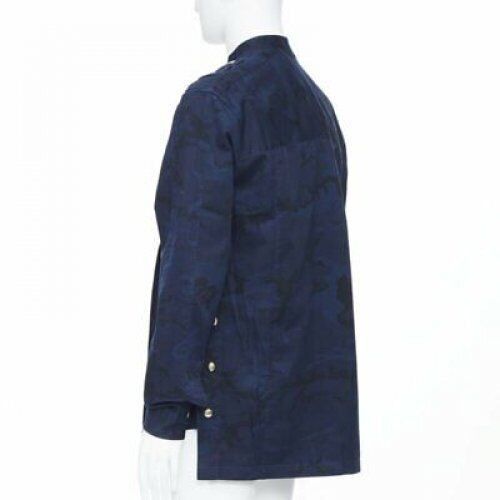 Balmain new BALMAIN blue camouflage cotton gold button military shirt jacket EU38 S Size US S / EU 44-46 / 1 - 6 Thumbnail