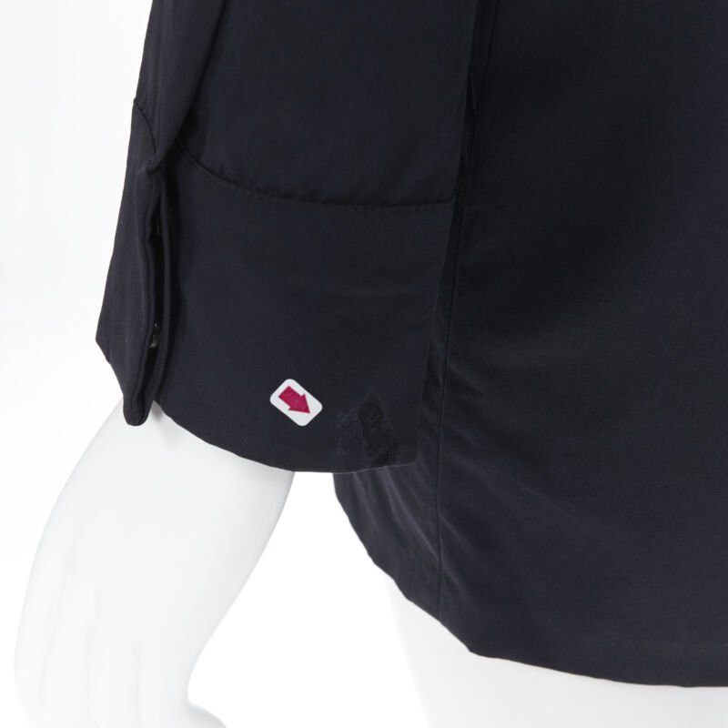 Gucci vintage GUCCI TOM FORD 1996 black rayon nylon wide collar casual long shirt IT38 Size XS / US 0-2 / IT 36-38 - 7 Thumbnail