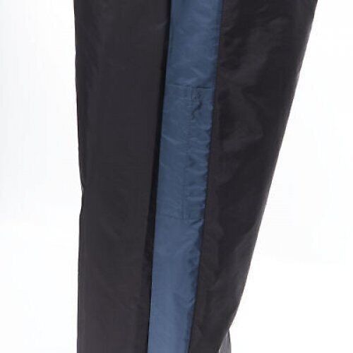 Prada PRADA 2018 black blue nylon side stripe toggle gabardine track pants L Size 30" / US 8 / IT 44 - 8 Thumbnail
