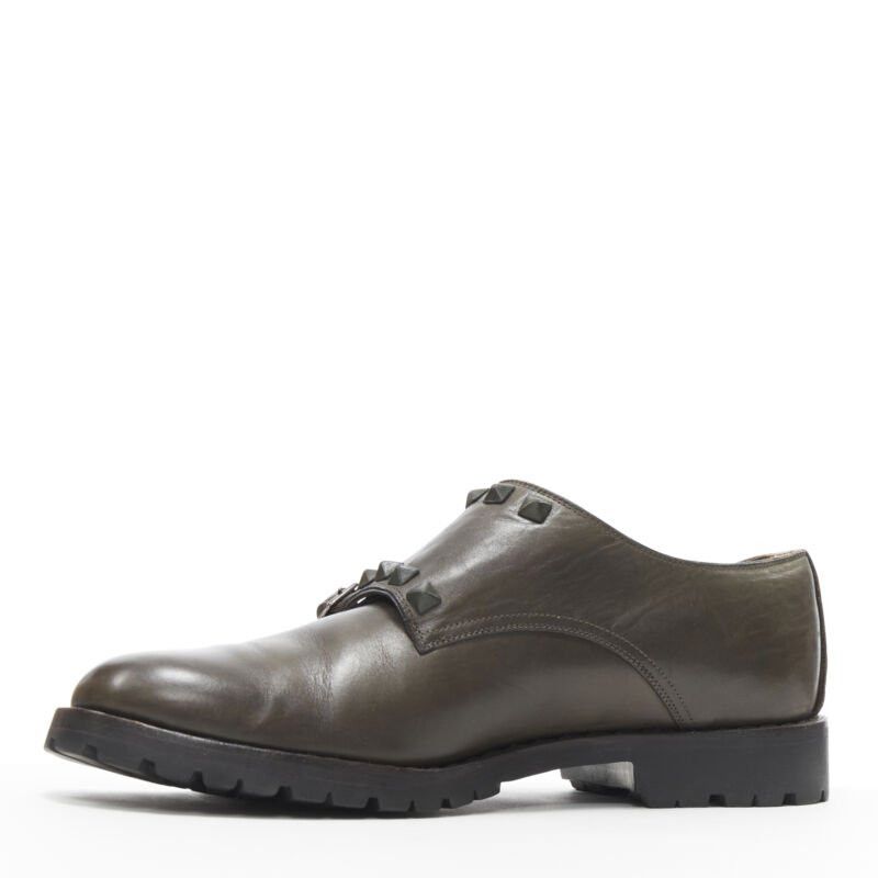 Valentino VALENTINO Rockstud stud embellished strap dual buckle monk brogue loafer EU42 Size US 12 / IT 42 - 4 Thumbnail