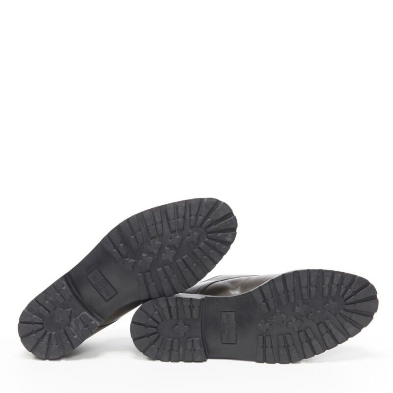 Valentino VALENTINO Rockstud stud embellished strap dual buckle monk brogue loafer EU42 Size US 12 / IT 42 - 6 Thumbnail