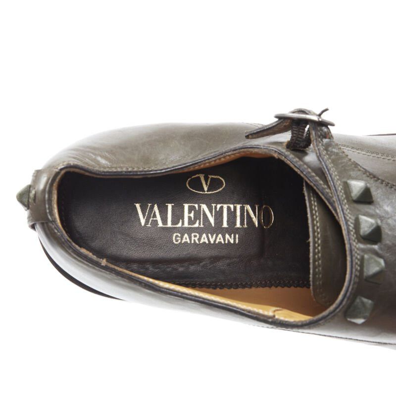 Valentino VALENTINO Rockstud stud embellished strap dual buckle monk brogue loafer EU42 Size US 12 / IT 42 - 10 Thumbnail