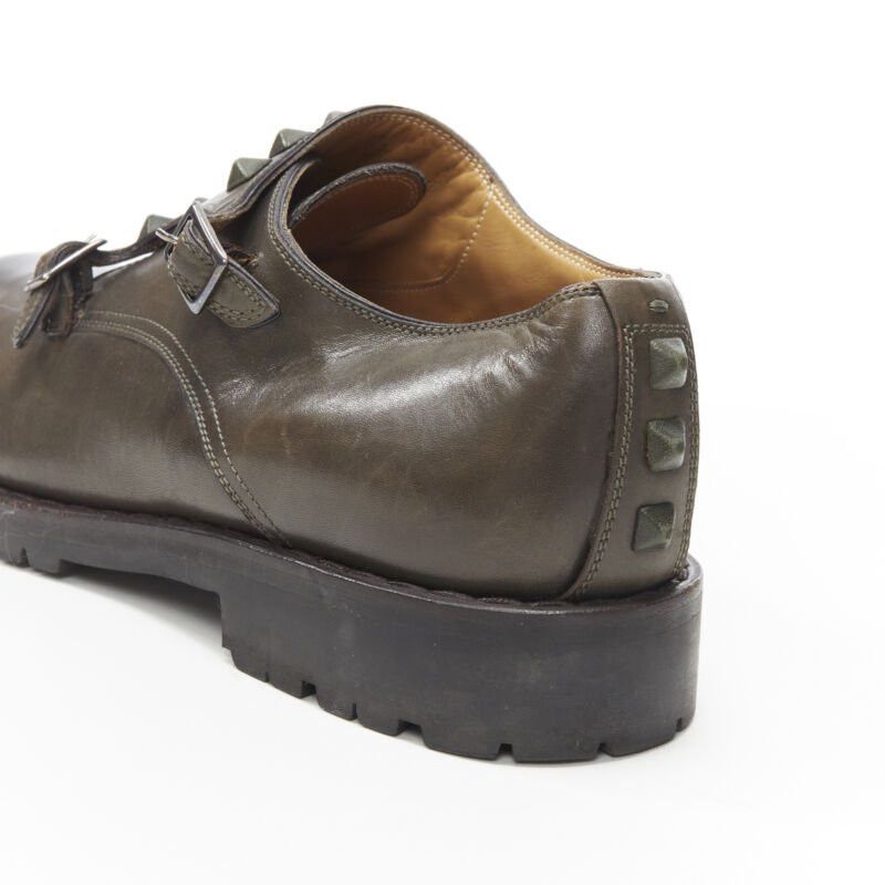 Valentino VALENTINO Rockstud stud embellished strap dual buckle monk brogue loafer EU42 Size US 12 / IT 42 - 9 Thumbnail