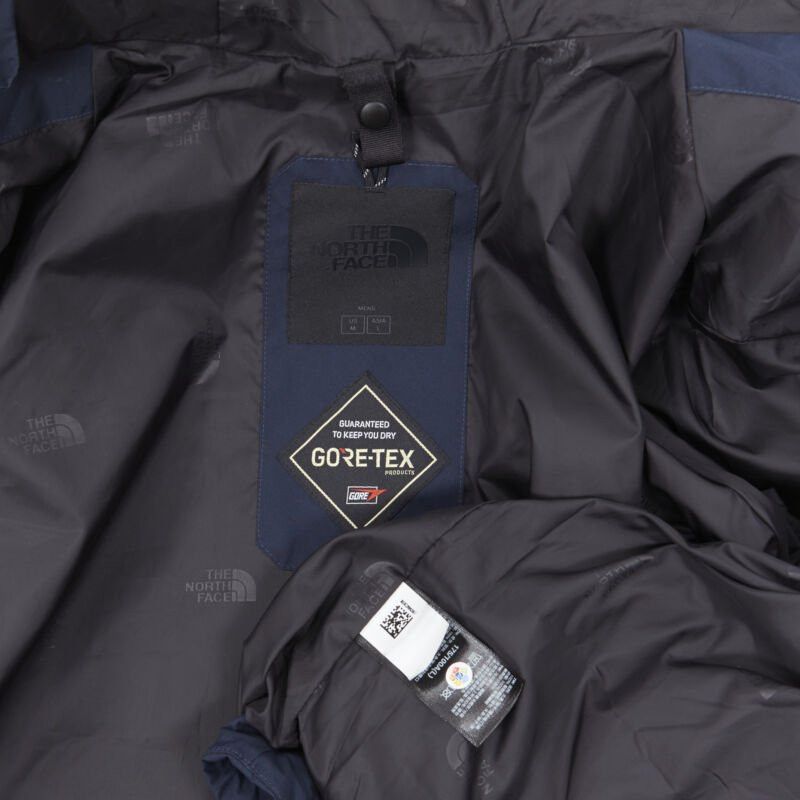 The North Face THE NORTH FACE GORE TEX blue asymmetric zip patch pocket hood windbreaker M / L Size US M / EU 48-50 / 2 - 12 Thumbnail