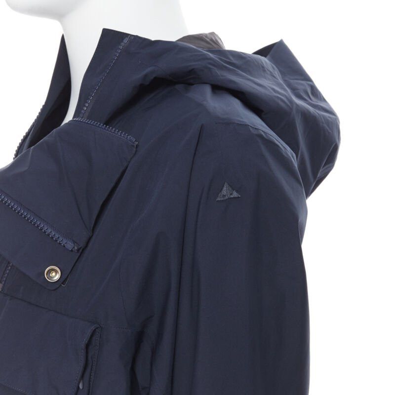 The North Face THE NORTH FACE GORE TEX blue asymmetric zip patch pocket hood windbreaker M / L Size US M / EU 48-50 / 2 - 8 Thumbnail