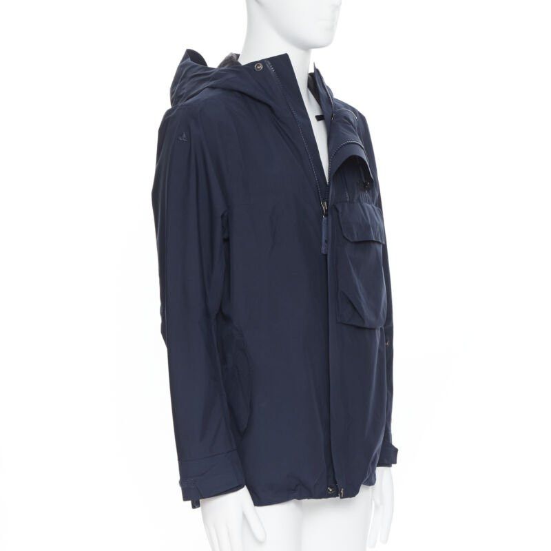 The North Face THE NORTH FACE GORE TEX blue asymmetric zip patch pocket hood windbreaker M / L Size US M / EU 48-50 / 2 - 3 Thumbnail