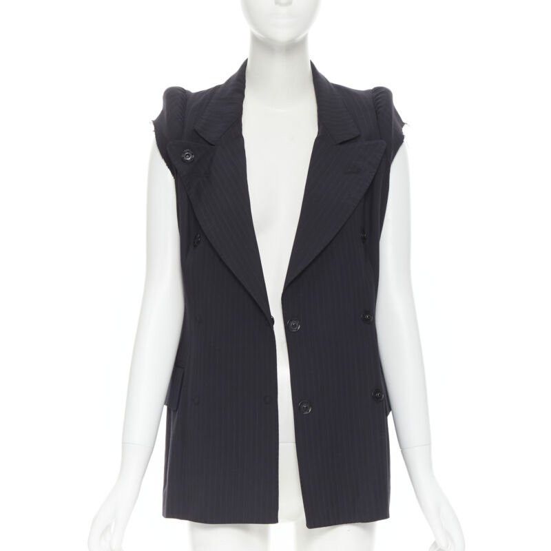 Maison Margiela rare MAISON MARGIELA 1990 deconstructed padded shoulder cigarette jacket IT40 Size S / US 4 / IT 40 - 3 Thumbnail