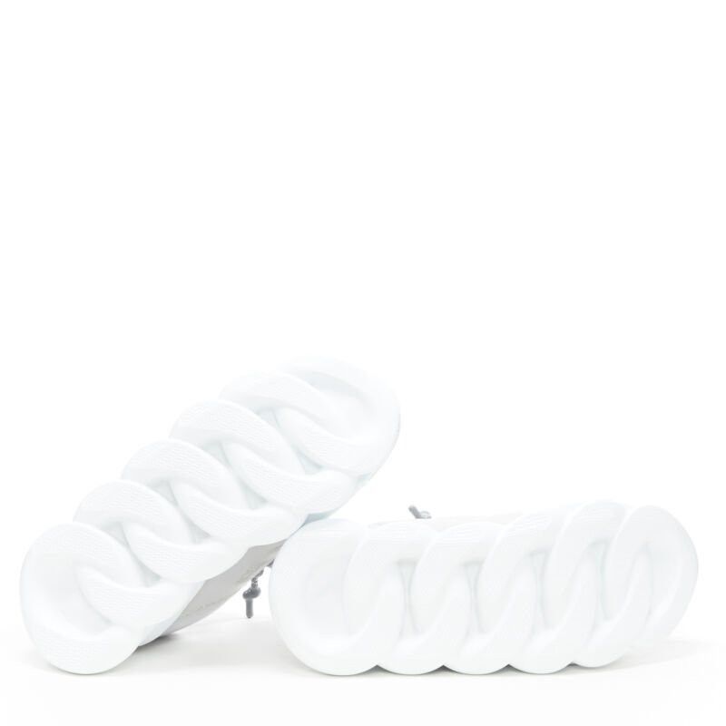 Versace new VERSACE Chain Reaction Reflective Silver Crystal Rhinestone sneaker EU40 US7 Size US 7 / EU 40 - 7 Thumbnail