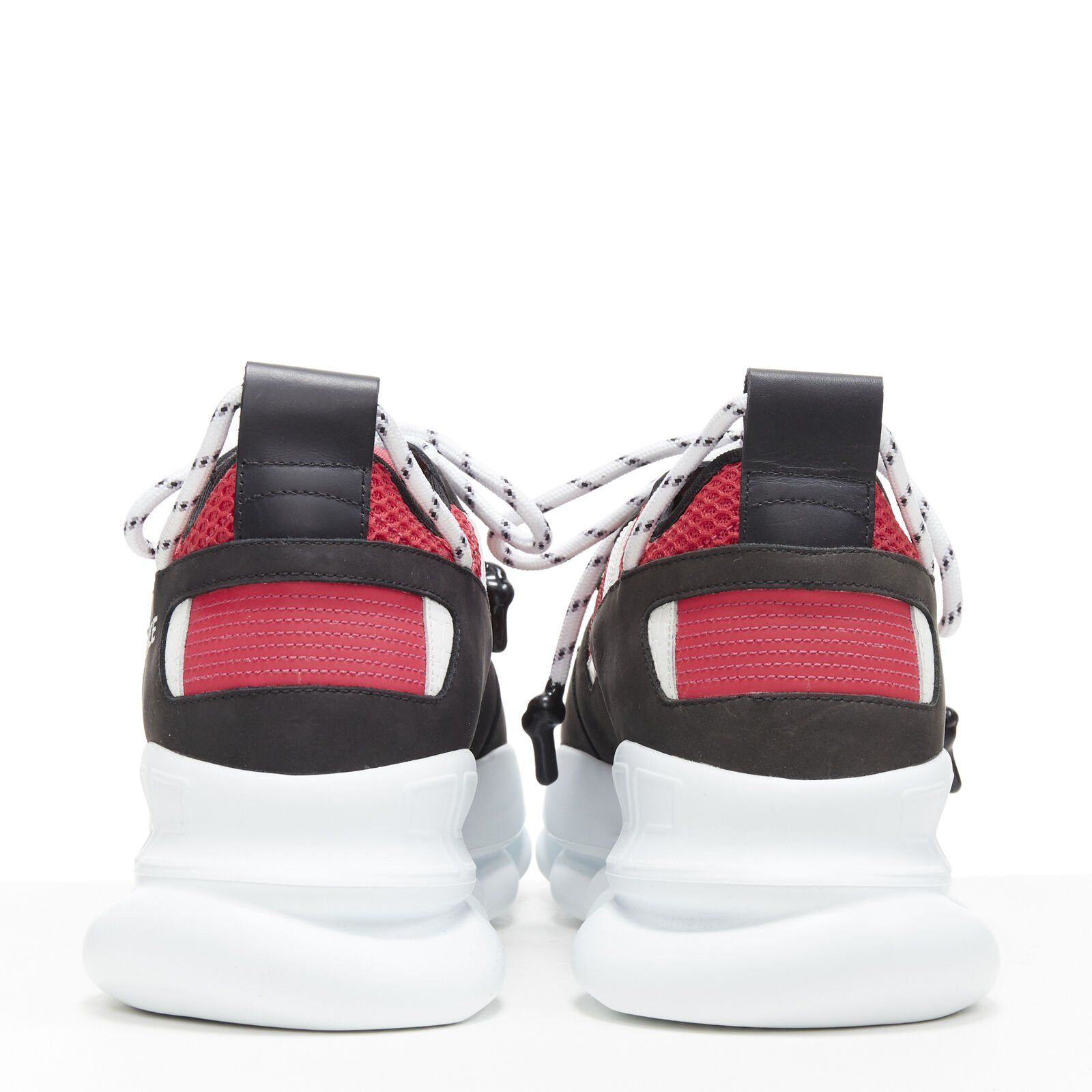 Versace new VERSACE Chain Reaction black suede fuschia red low chunky sneaker EU37 US7 Size US 7 / IT 37 - 5 Thumbnail