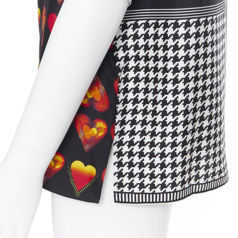 Versace new VERSACE 2019 100% silk Double Love Heart geometric baseball shirt EU40 L Size US L / EU 52-54 / 3 - 9 Thumbnail