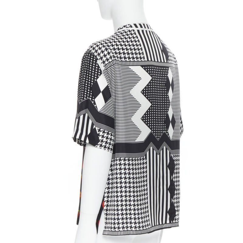 Versace new VERSACE 2019 100% silk Double Love Heart geometric baseball shirt EU40 L Size US L / EU 52-54 / 3 - 6 Thumbnail