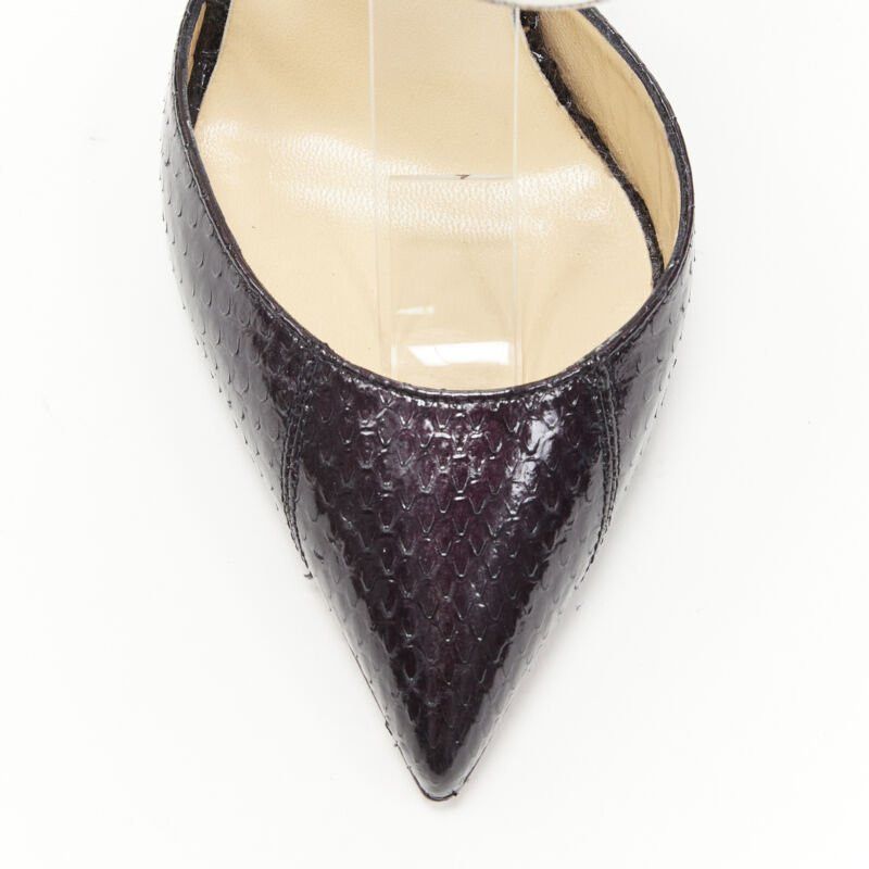 Christian Louboutin new CHRISTIAN LOUBOUTIN Cross Blake black leather metallic cross strap pump EU36 Size US 6 / IT 36 - 7 Thumbnail