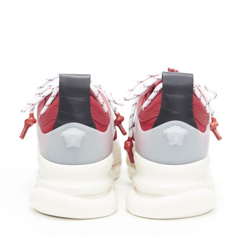 Versace new VERSACE Chain Reaction Red Wild Leopard low chunky sneaker EU38 US5 Size US 5 / EU 37 - 5 Thumbnail