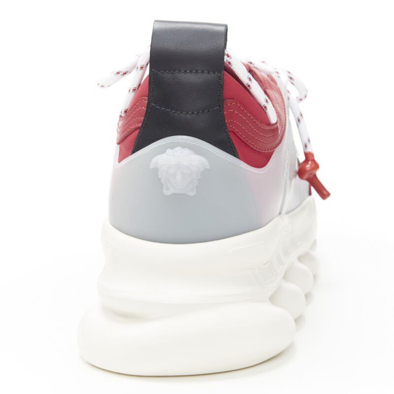 Versace new VERSACE Chain Reaction Red Wild Leopard low chunky sneaker EU38 US5 Size US 5 / EU 37 - 9 Thumbnail