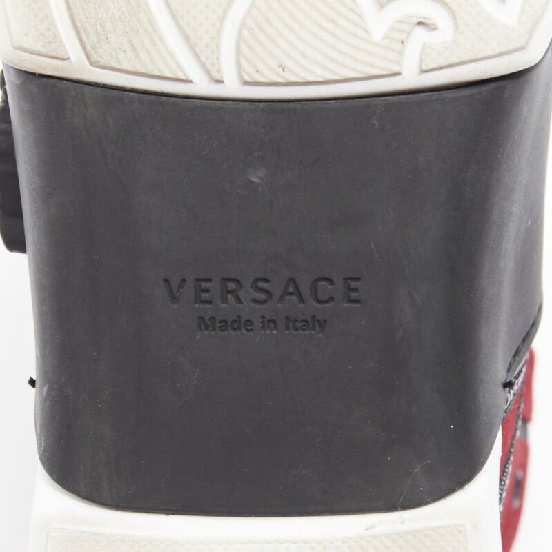 Versace VERSACE red suede Medusa emblem nastro logo ribbon high top sneakers EU40 Size US 7 / EU 40 - 11 Thumbnail