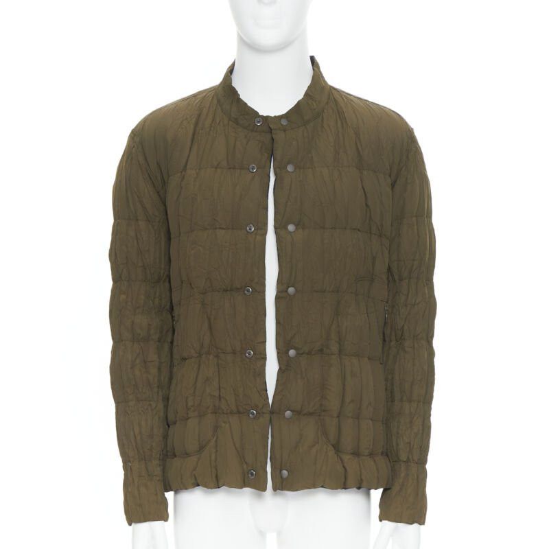 Issey Miyake ISSEY MIYAKE black green reversible pleated crinkled padded jacket L Size US L / EU 52-54 / 3 - 3 Thumbnail