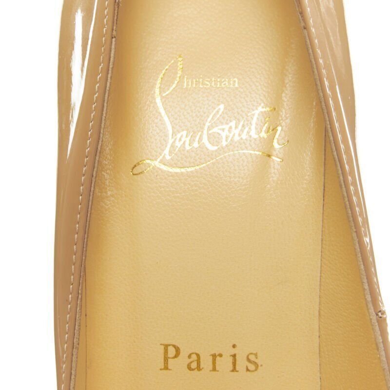 Christian Louboutin CHRISTIAN LOUBOUTIN Pigalle 120 nude patent leather pointy stiletto pigalle EU36 Size US 6 / IT 36 - 8 Thumbnail
