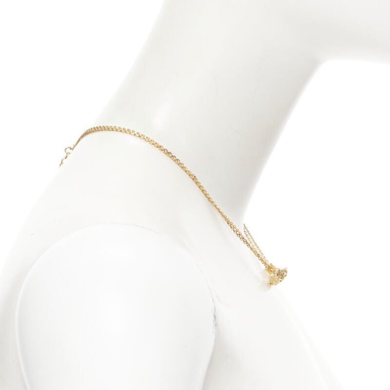 Versace new VERSACE Safety Pin Medusa pendant gold nickel short necklace choker Size ONE SIZE - 4 Thumbnail