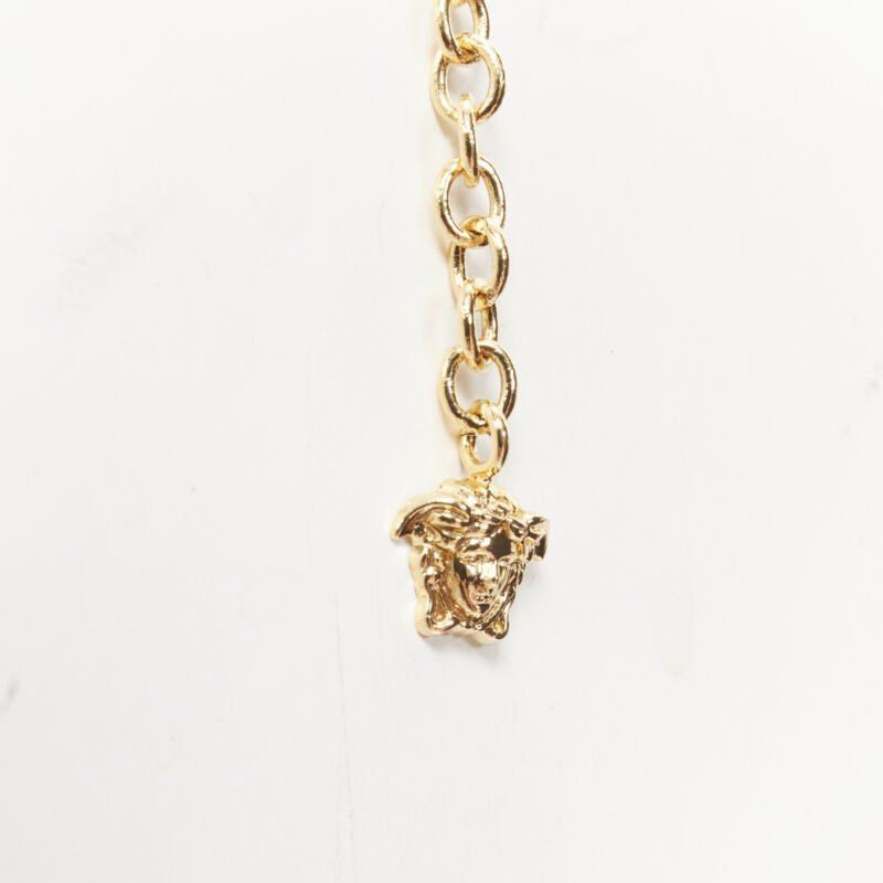 Versace new VERSACE Safety Pin Medusa pendant gold nickel short necklace choker Size ONE SIZE - 7 Thumbnail