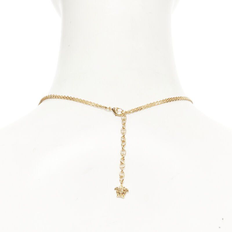 Versace new VERSACE Safety Pin Medusa pendant gold nickel short necklace choker Size ONE SIZE - 5 Thumbnail