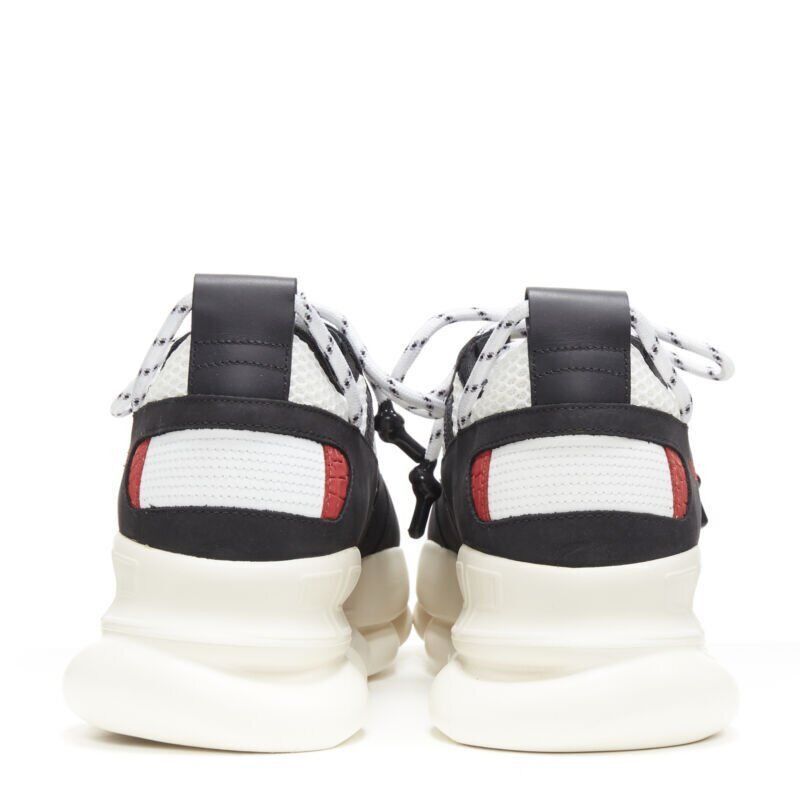 Versace new VERSACE Chain Reaction black white red suede mesh low chunky sneaker EU41 Size US 8 / EU 41 - 5 Thumbnail