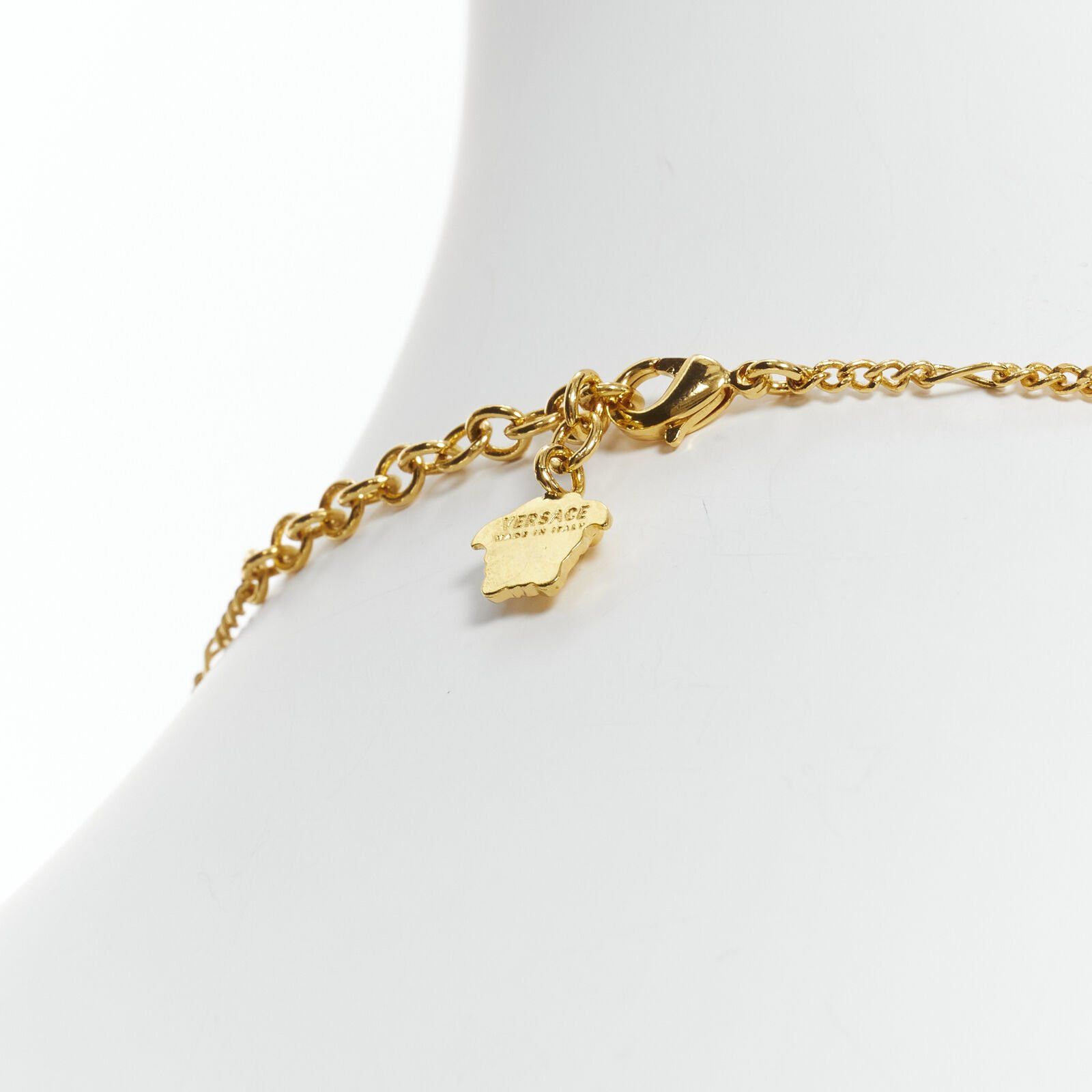 Versace VERSACE Medusa Greca coin medallion gold tone nickel short necklace Size ONE SIZE - 7 Thumbnail