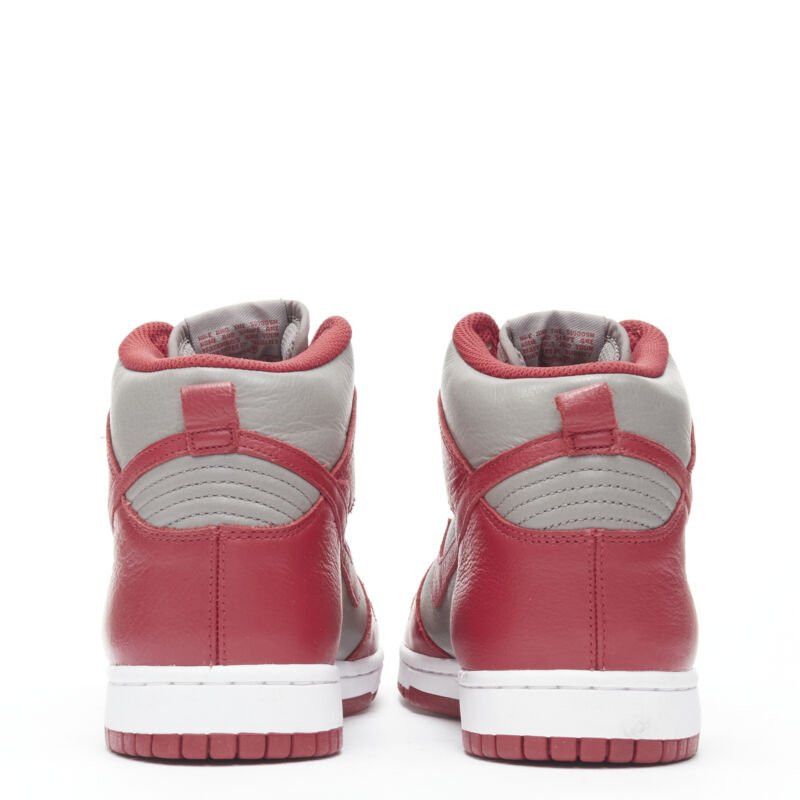 Nike NIKE Dunk High UNLV soft grey university red high top dunk sneaker US8 EU38 Size US 8 / IT 38 - 5 Thumbnail
