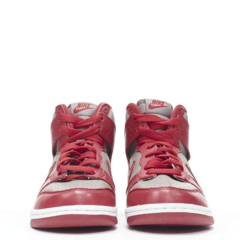 Nike NIKE Dunk High UNLV soft grey university red high top dunk sneaker US8 EU38 Size US 8 / IT 38 - 3 Thumbnail