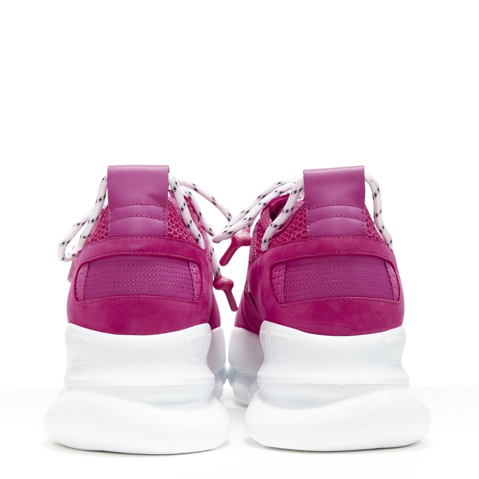 Versace new VERSACE Chain Reaction Blowzy all pink suede low top chunky sneaker EU39 Size US 6 / EU 39 - 5 Thumbnail