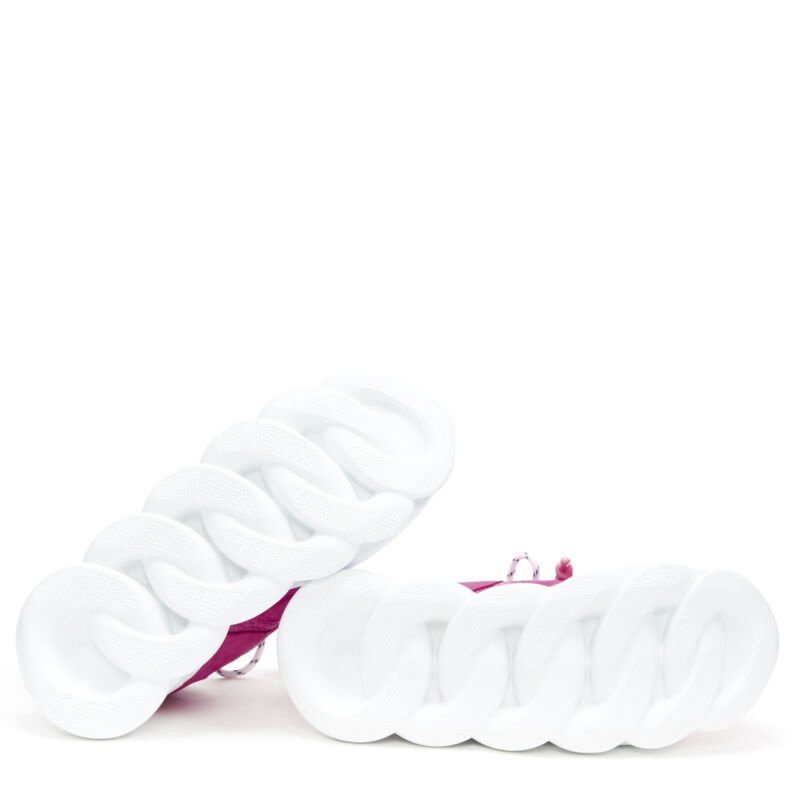 Versace new VERSACE Chain Reaction Blowzy all pink suede low top chunky sneaker EU40.5 Size US 7.5 / EU 40-41 - 12 Thumbnail