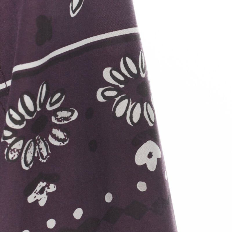 Burberry BURBERRY PRORSUM purple paisley bandana print double breasted trench coat UK6 XS Size XS / US 0-2 / IT 36-38 - 12 Thumbnail