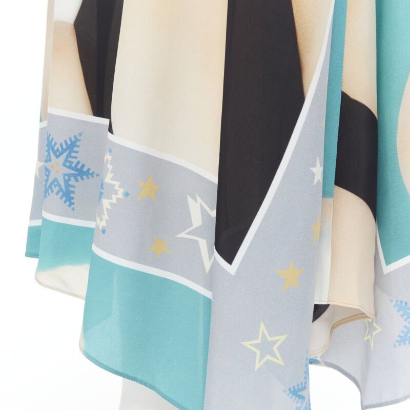 Loewe rare LOEWE Pop Art lady portrait photo print crystal embellished wrap skirt FR36 XS Size 27" / US 4 / IT 40 - 8 Thumbnail