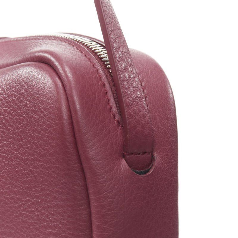 Balenciaga new BALENCIAGA Demna Everyday Camera XS burgundy red logo camera crossbody bag Size ONE SIZE - 8 Thumbnail