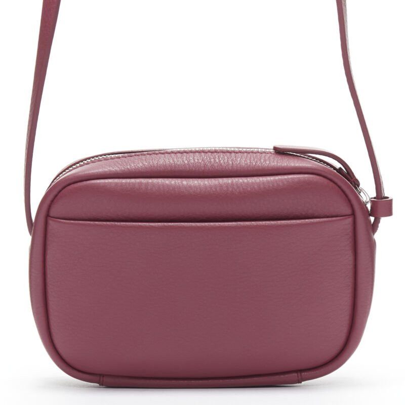 Balenciaga new BALENCIAGA Demna Everyday Camera XS burgundy red logo camera crossbody bag Size ONE SIZE - 5 Thumbnail