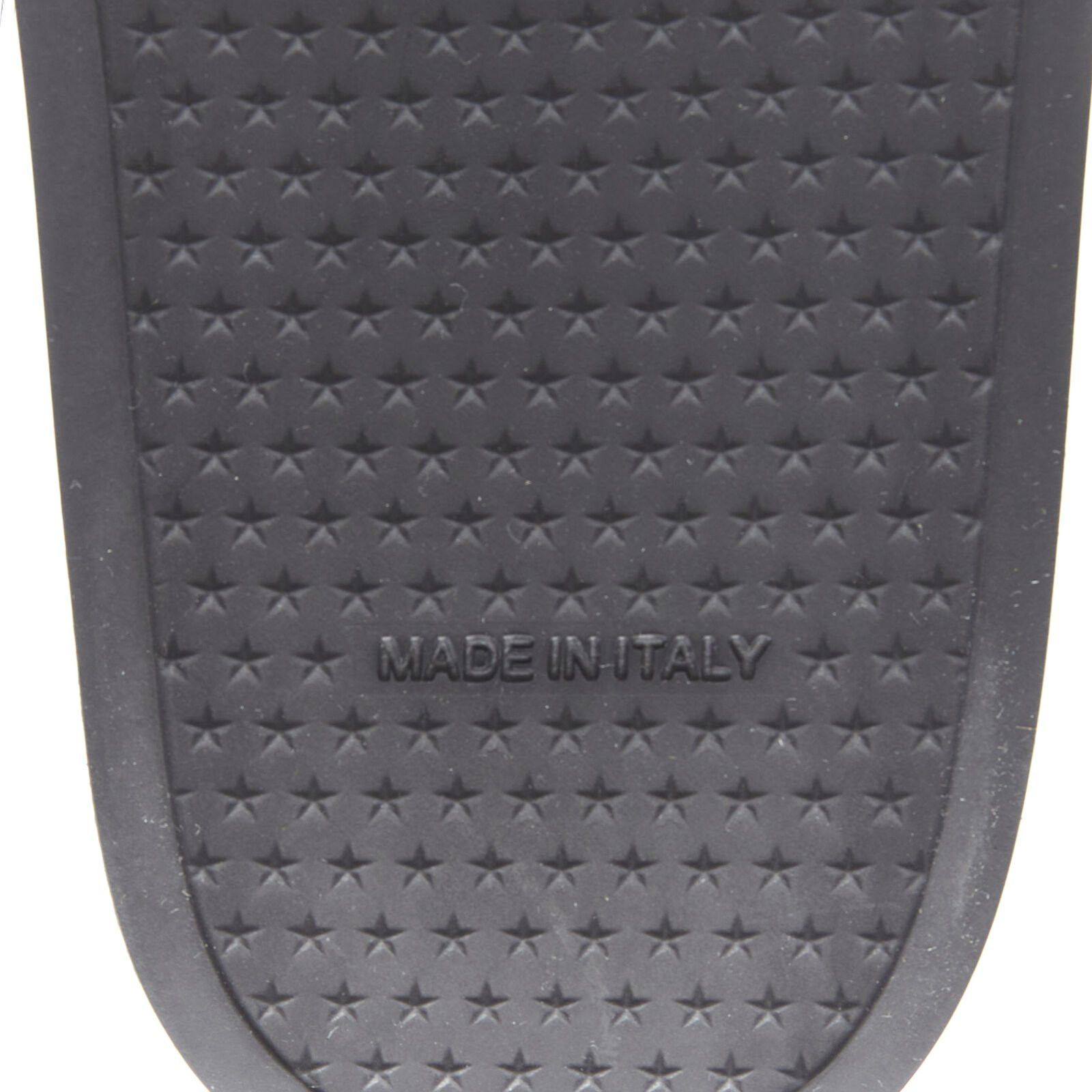 Givenchy new GIVENCHY black Vison Mink fur logo rubber moulded pool slides EU36 Size US 6 / IT 36 - 8 Thumbnail