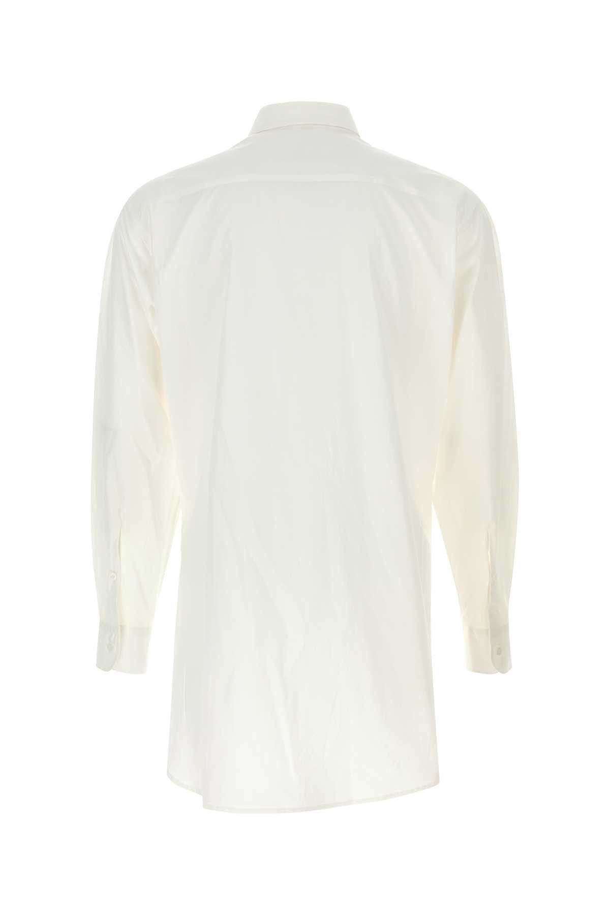 Yohji Yamamoto White Cotton Shirt Size US L / EU 52-54 / 3 - 2 Thumbnail