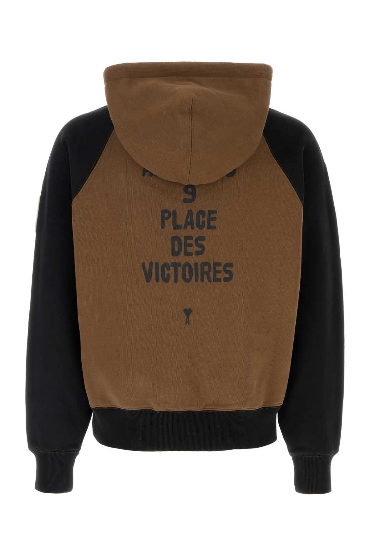 AMI Brown Cotton Sweatshirt Size US S / EU 44-46 / 1 - 2 Thumbnail