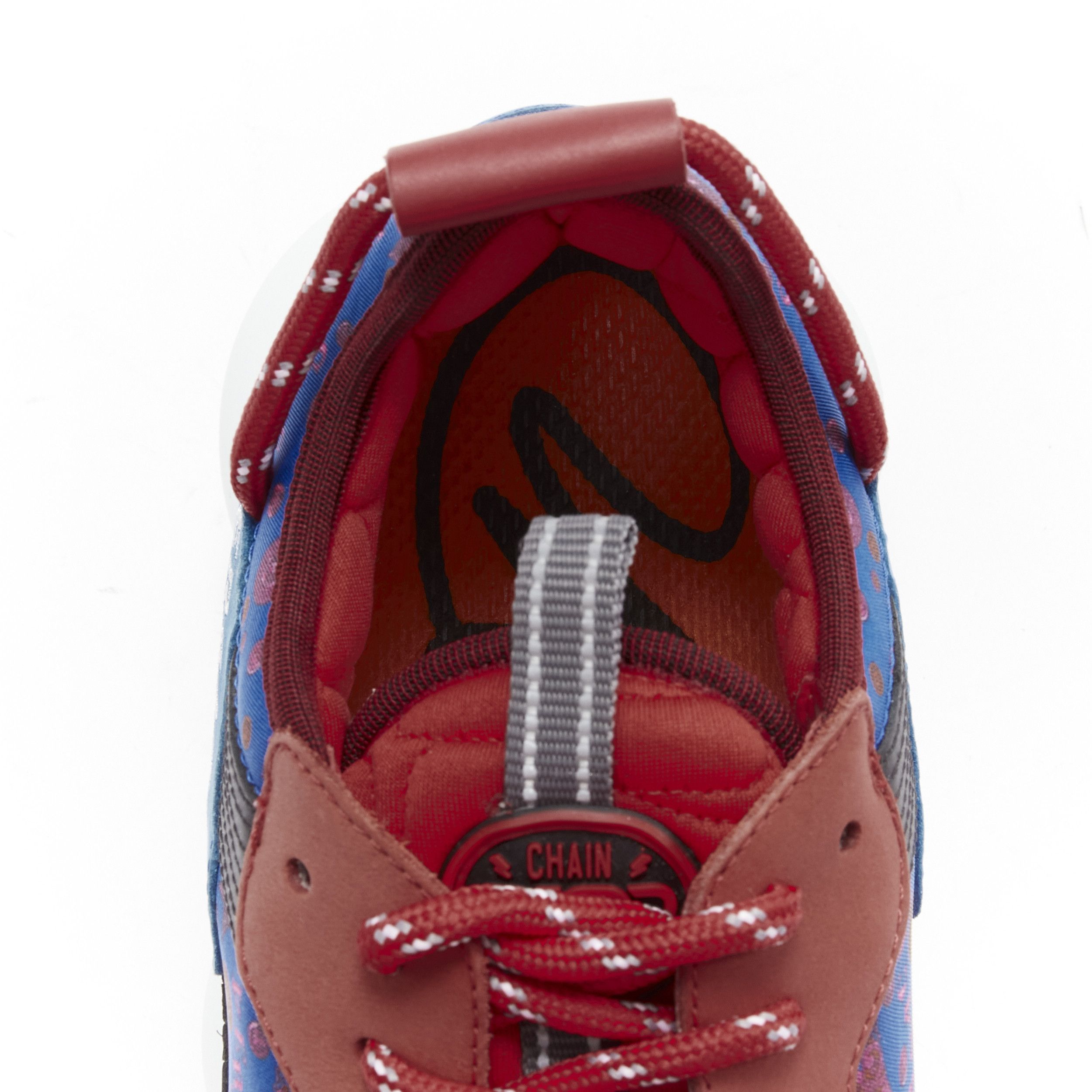 Versace new VERSACE Chain Reaction Salehe Bembury Red Medallion blue sneaker EU40.5 Size US 7.5 / EU 40-41 - 8 Thumbnail