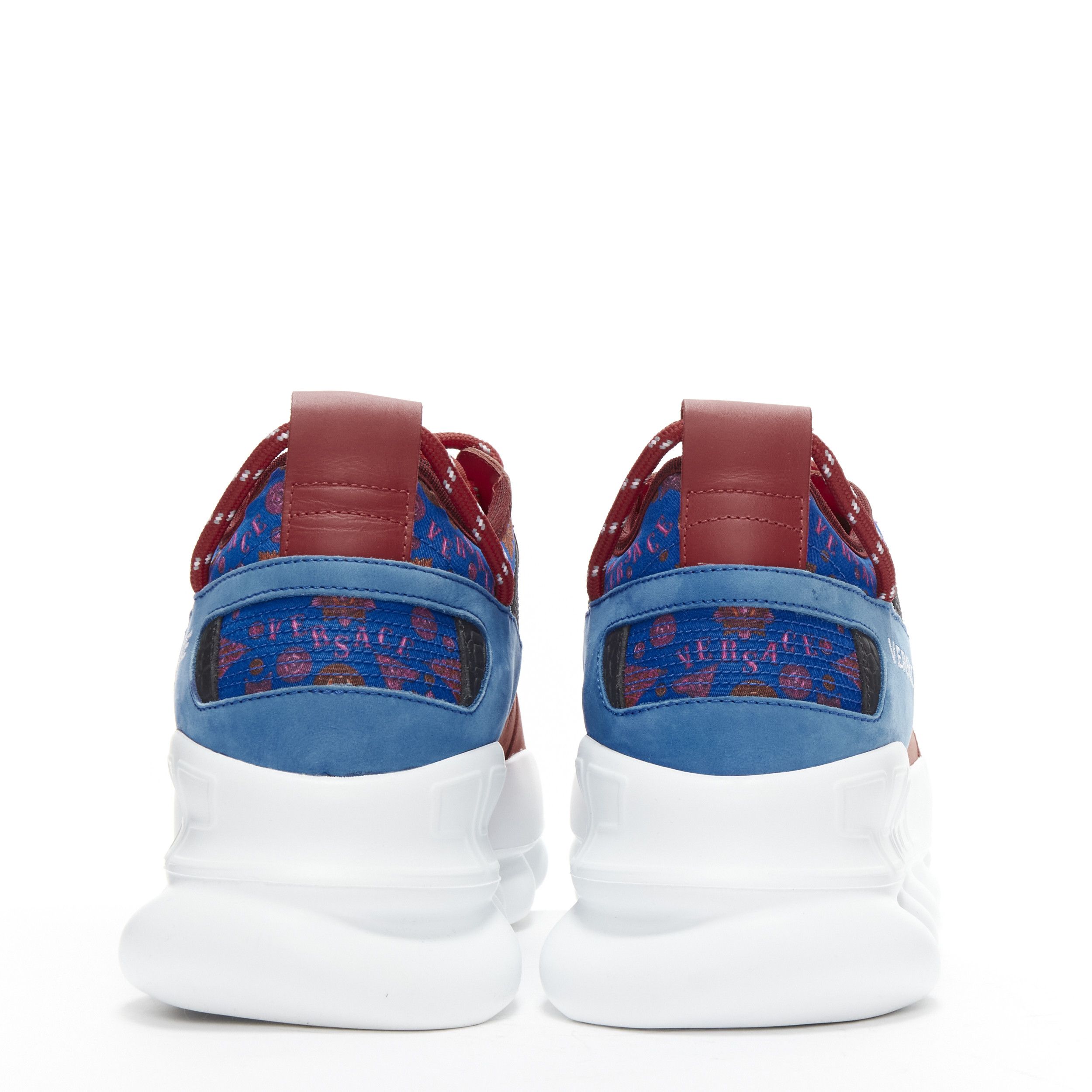Versace new VERSACE Chain Reaction Salehe Bembury Red Medallion blue sneaker EU40.5 Size US 7.5 / EU 40-41 - 5 Thumbnail