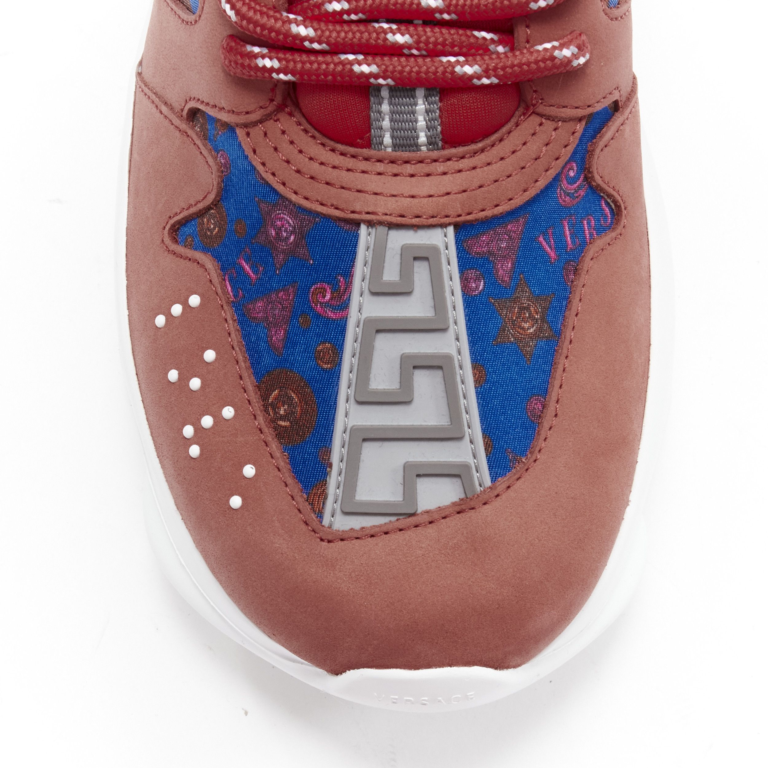 Versace new VERSACE Chain Reaction Salehe Bembury Red Medallion blue sneaker EU40.5 Size US 7.5 / EU 40-41 - 7 Thumbnail