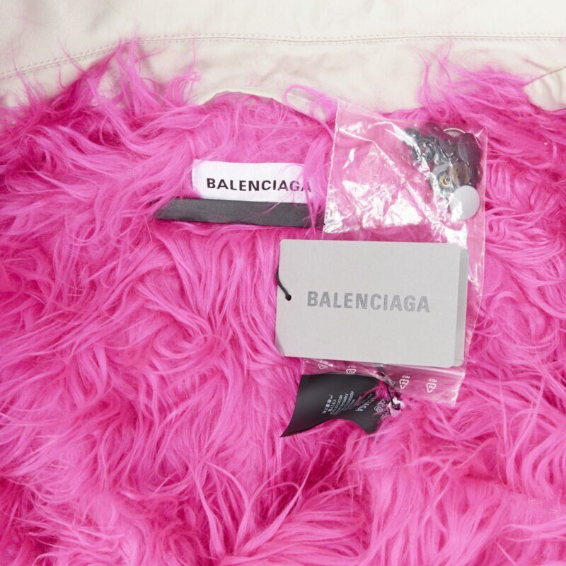 Balenciaga new BALENCIAGA 2018 Runway Fake Layering 7 layer pink fur lined parka jacket XL Size US L / EU 52-54 / 3 - 12 Thumbnail