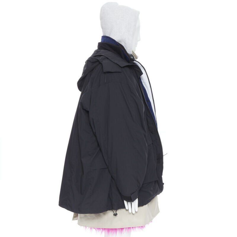 Balenciaga new BALENCIAGA 2018 Runway Fake Layering 7 layer pink fur lined parka jacket XL Size US L / EU 52-54 / 3 - 4 Thumbnail