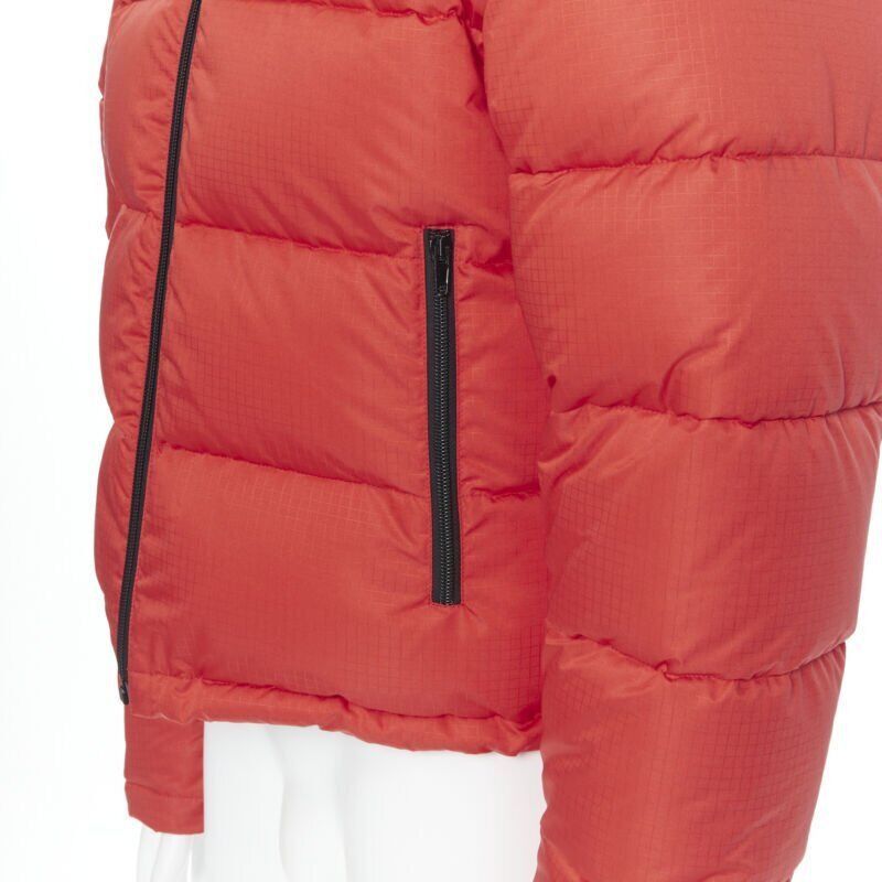Balenciaga new BALENCIAGA DEMNA red nylon logo cropped zip down puffer jacket EU48 M Size US M / EU 48-50 / 2 - 8 Thumbnail