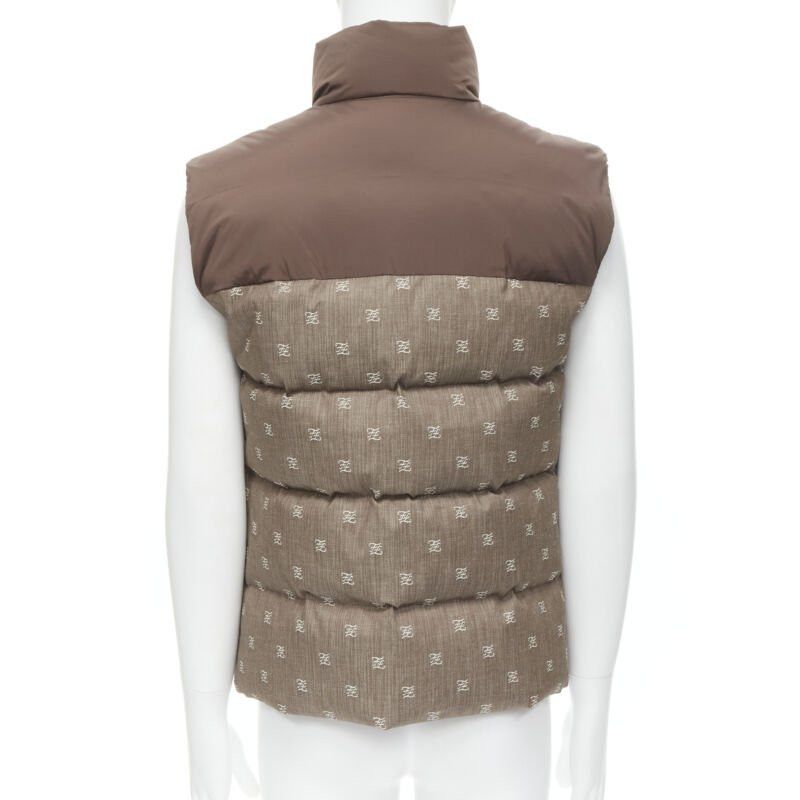 Fendi new FENDI script FF Zucca monogram jacquard cotton down puffer vest jacket S Size US S / EU 44-46 / 1 - 5 Thumbnail