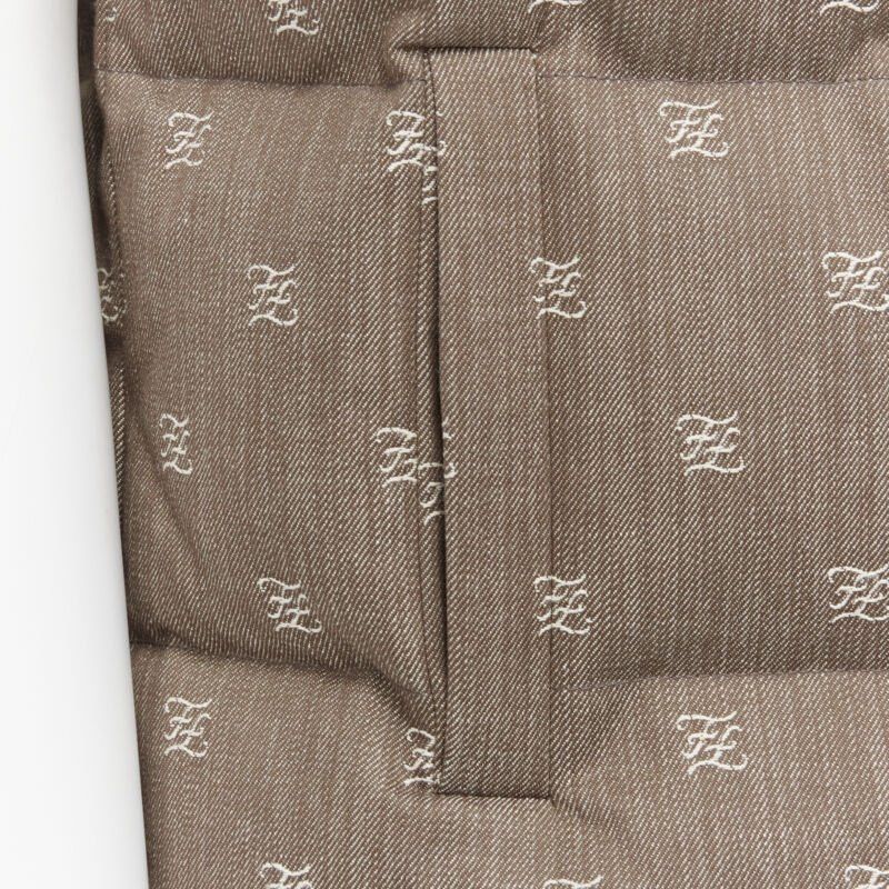 Fendi FENDI script FF Zucca monogram jacquard cotton down puffer vest jacket EU46 Size US S / EU 44-46 / 1 - 11 Thumbnail