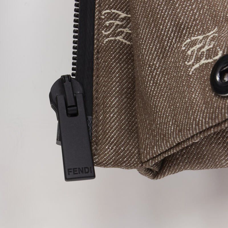 Fendi FENDI script FF Zucca monogram jacquard cotton down puffer vest jacket EU46 Size US S / EU 44-46 / 1 - 9 Thumbnail